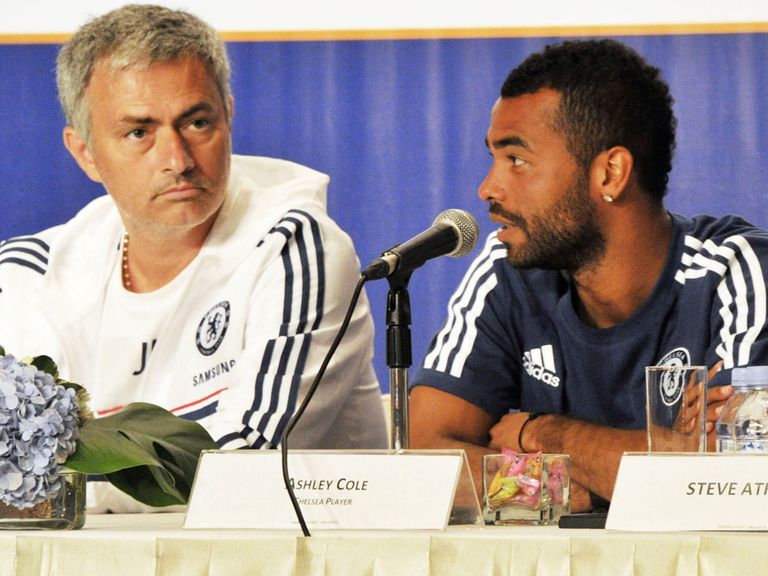Jose Mourinho (L): Feels Ashley Cole's lack of action can benefit England