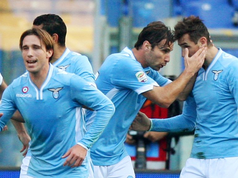 Lazio celebrate against Livorno