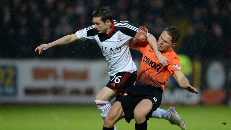 John Rankin (r): Midfielder has agreed new Dundee United deal