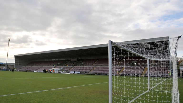 A man was detained during Coventry's draw with Crawley at Sixfields Stadium