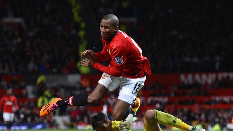 Ashley Young: Injured following controversial collision with Hugo Lloris