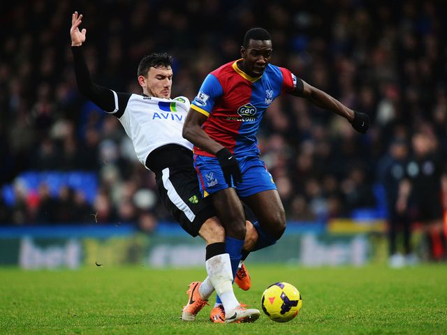 Robert Snodgrass and Yannick Bolasie in action