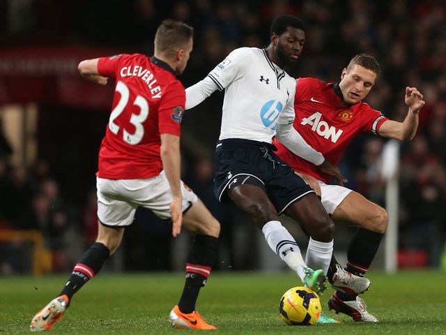Emmanuel Adebayor is put under pressure
