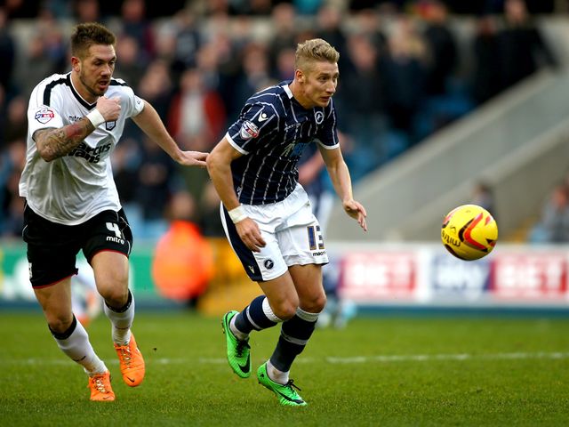 Lee Martin is chased by Luke Chambers