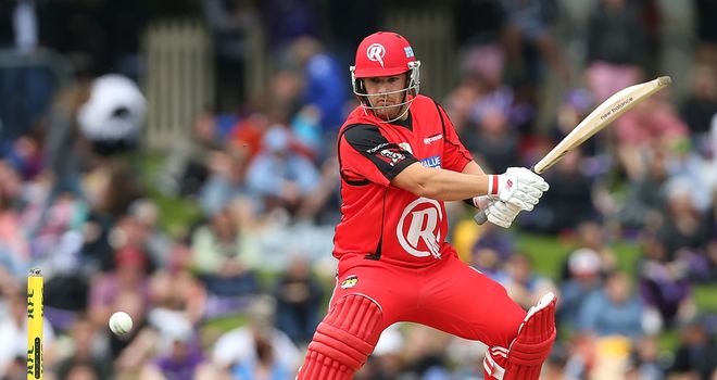 Aaron Finch: Top-scored for the Melbourne Renegades with a half century