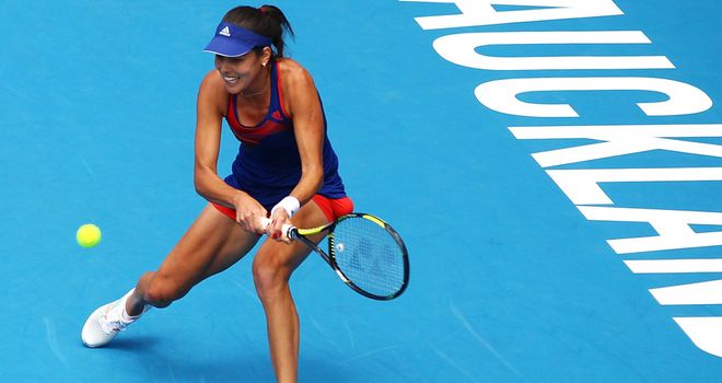 Ana Ivanovic: Through to the last four at the New Zealand event