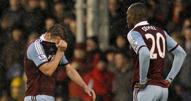 Kevin Nolan: Red carded at Craven Cottage
