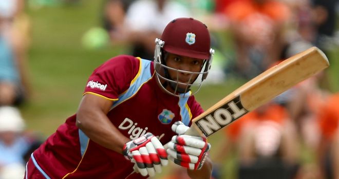 Kieran Powell: West Indies opener put on century stand with Dwayne Smith