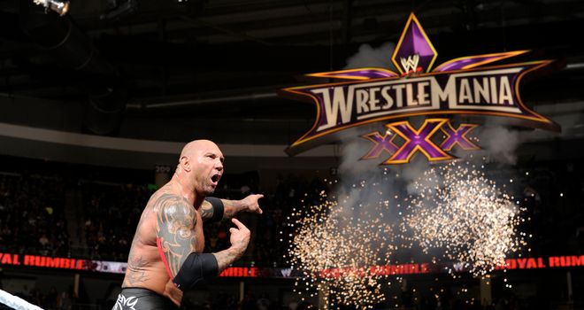 Batista has won the Royal Rumble twice, in 2005 and 2014