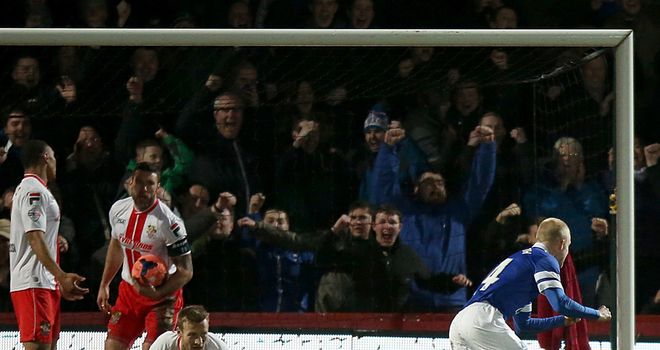 Steven Naismith: On target at Stevenage