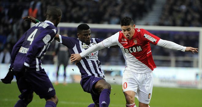 James Rodriguez in action for Monaco
