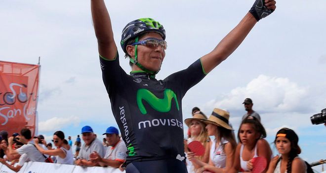 Nairo Quintana won the stage by 50 seconds