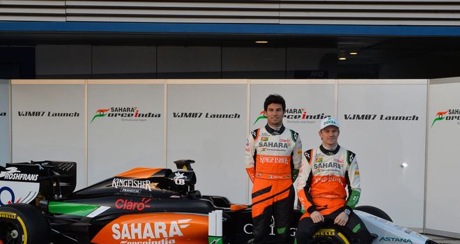 Perez and Hulkenberg reveal the 2014 Force India