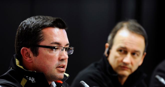 Eric Boullier: New McLaren Racing Director working alongside Jonathan Neale (R)