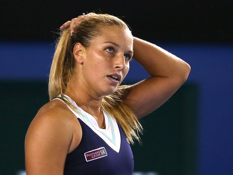 Dominika Cibulkova: Retired early from her match against Alisa Kleybanova