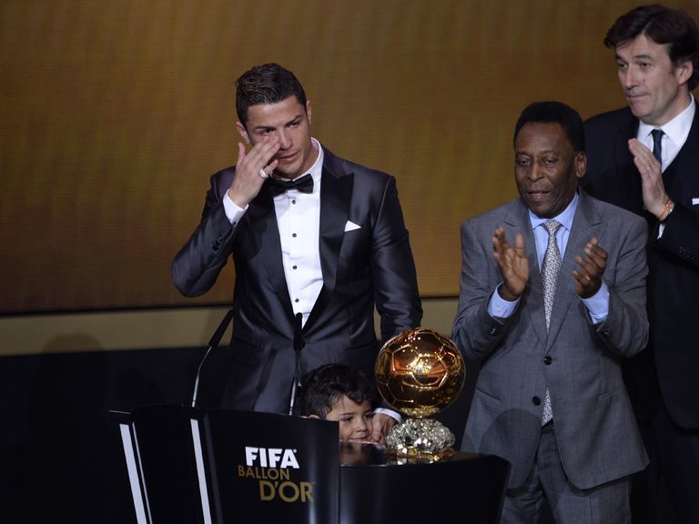 An emotional Cristiano Ronaldo won the Ballon d'Or