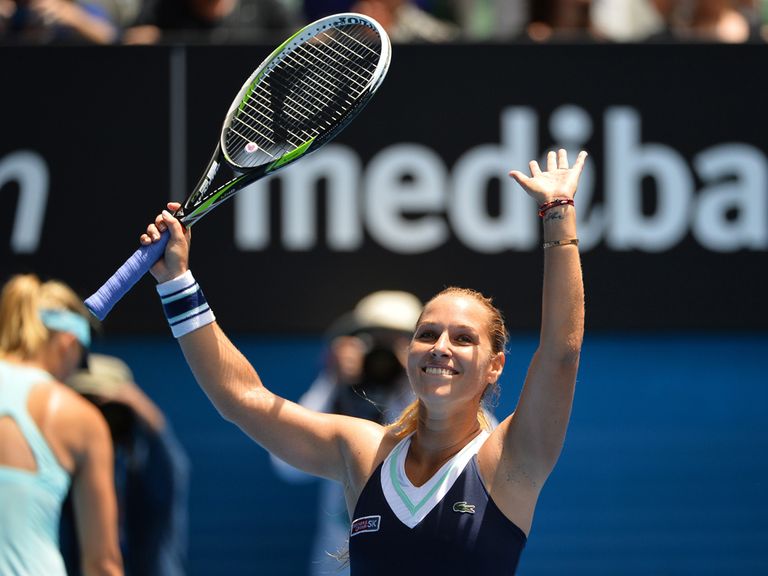 Dominika Cibulkova: Dumped out third seed Sharapova