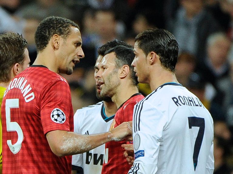 Rio Ferdinand and Cristiano Ronalso