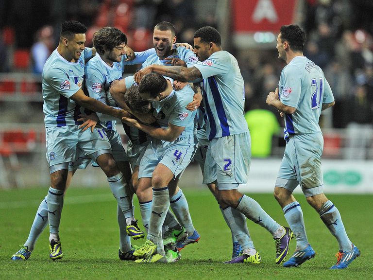 Celebrations for Coventry as they beat Rotherham.