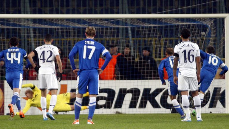 Dnipro scored the only goal from the penalty spot