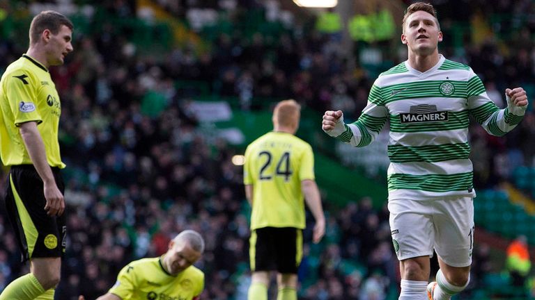 Kris Commons celebrates his early strike on Sunday