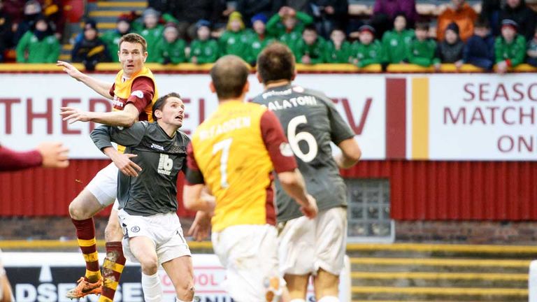 Stephen McManus: Heads Motherwell's late winner at Fir Park