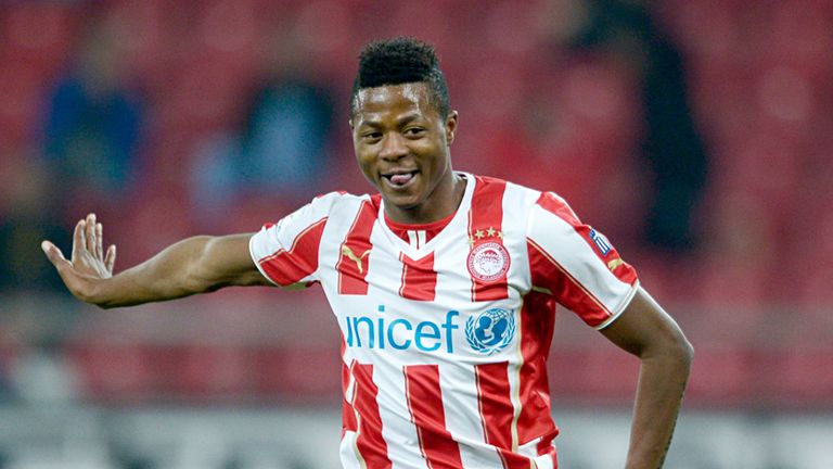 Michael Olaitan: Collapsed during Athens derby
