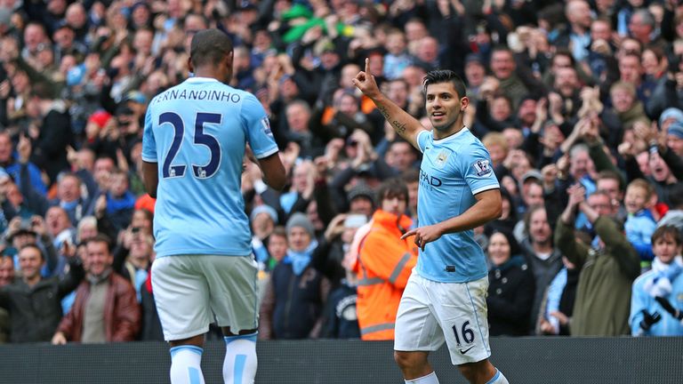 Fernandinho and Sergio Aguero: One in, one out for Barca game