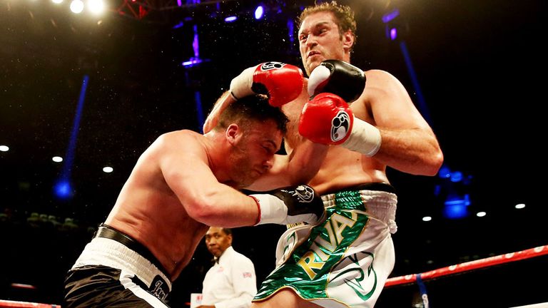 Tyson Fury: Floored Joey Abell four times on the way to victory.