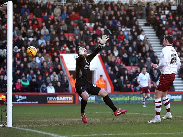 Keith Treacy scores for Burnley