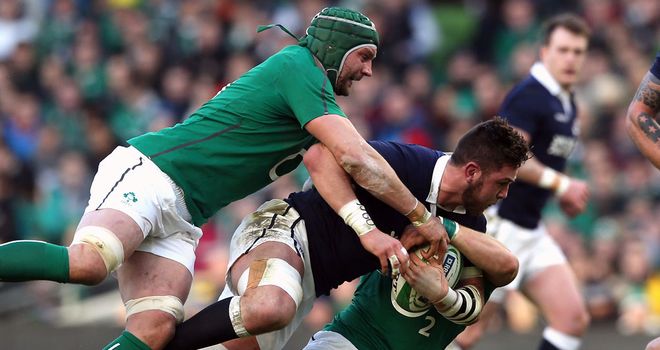 Tuohy in action against Scotland