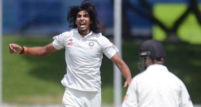Ishant Sharma enjoyed a great day in Wellington