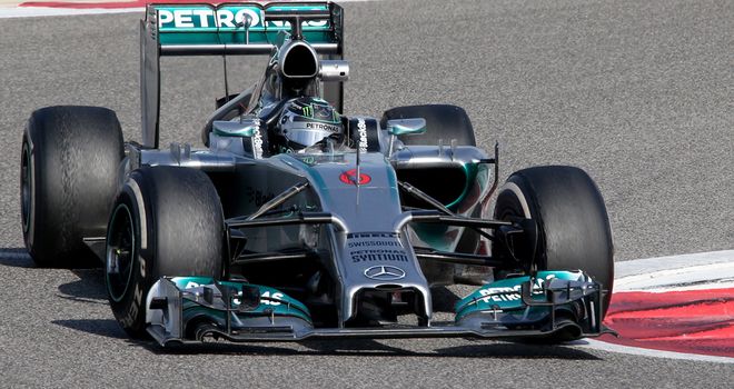 The lead car so far this winter: The Mercedes W05