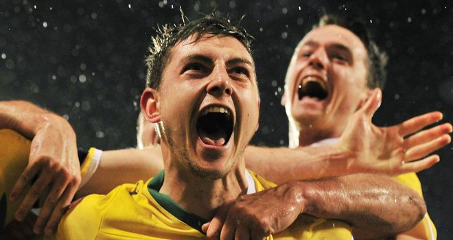Shaun Miller: Celebrates scoring his side's winner