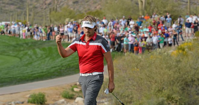 Victor Dubuisson: Won a tense encounter against Graeme McDowell