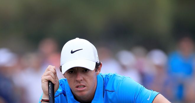 Rory McIlroy: Finds himself two shots off the lead heading into the final round