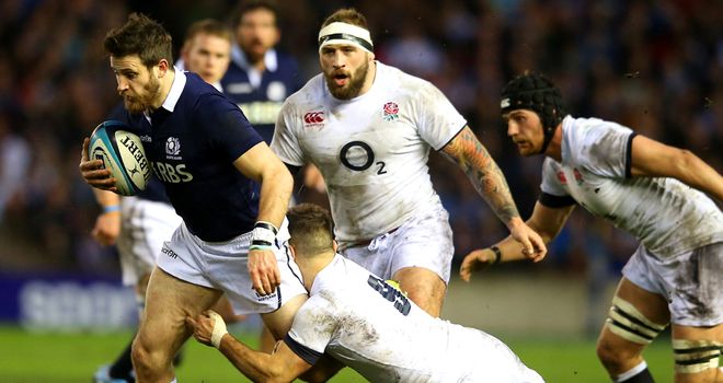 Tommy Seymour: Launches a rare Scotland attack
