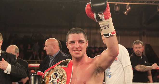 Tommy Coyle: Relieved to still be holding the IBF international belt (Pic Lawrence Lustig)