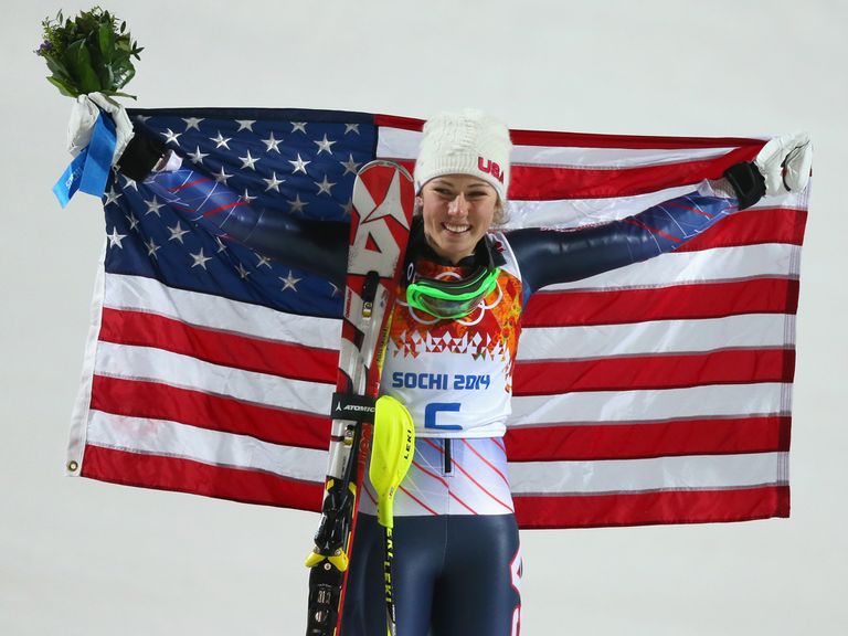Mikaela Shiffrin: Won a gold medal in the slalom