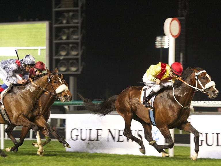 Anaerobio in winning action (Andrew Watkins/Dubai Racing Club)