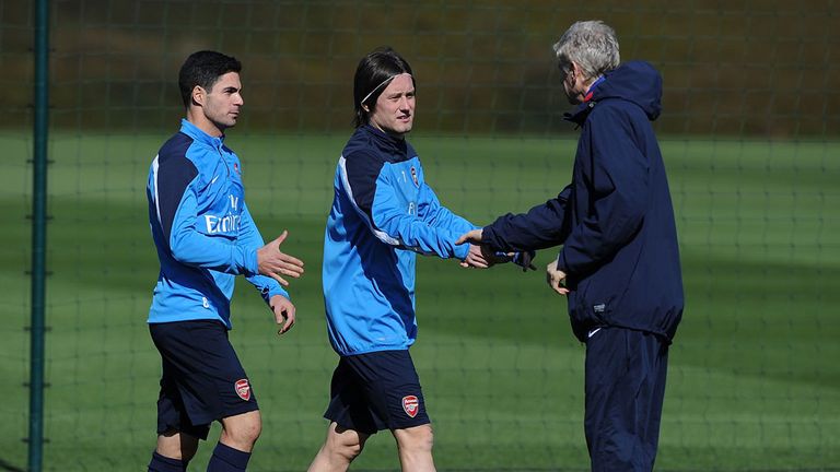 Tomas Rosicky: Determined to impress Arsene Wenger and get back into the Arsenal side on a regular basis
