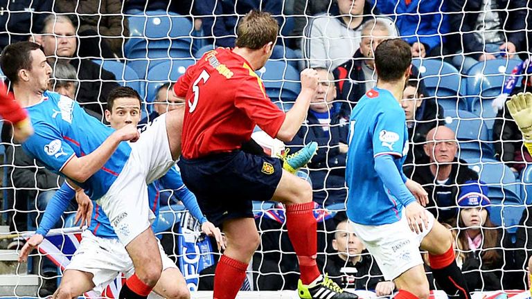 Ciaran Donnelly: Put Albion Rovers ahead in their Scottish Cup tie against Rangers