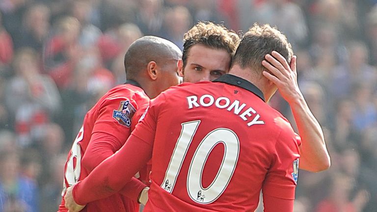 Wayne Rooney and Juan Mata: Both on the scoresheet against Villa