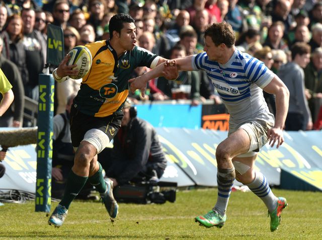 George Pisi scored a hat-trick of tries for Northampton