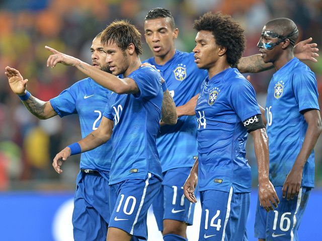 Celebrations for Neymar and Brazil