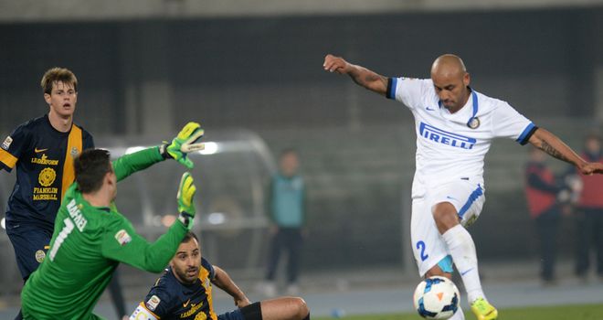 Cicero Moreira Jonathan scores for Inter Milan