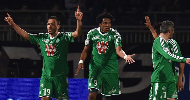 Mevlut Erding celebrates after opening the scoring