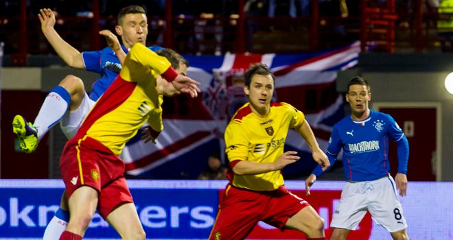 Fraser Aird: Opens the scoring at New Douglas Park
