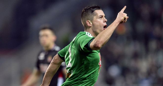 Romain Hamouma was on target for St Etienne