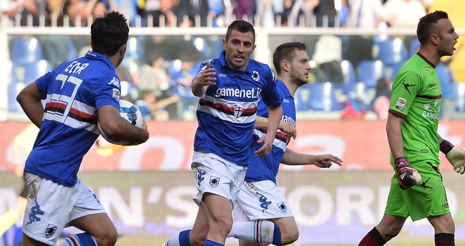 Nenan Krsticic celebrates his goal